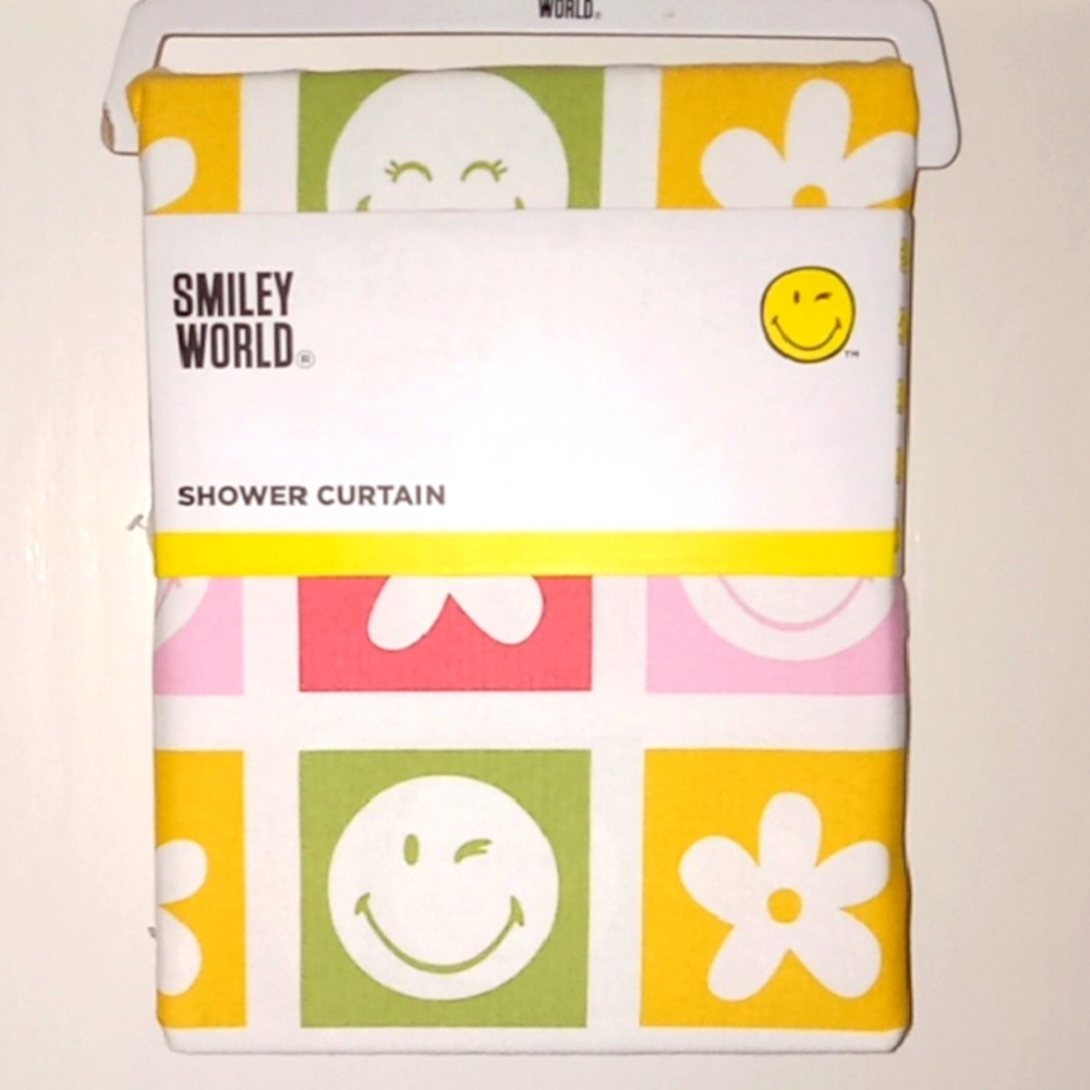 Smiley World Multicolor Shower Curtain